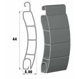 Tablier volet roulant  PVC lames 44x9