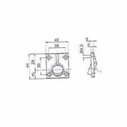 Sortie de caisson 45° et 90° Embase large