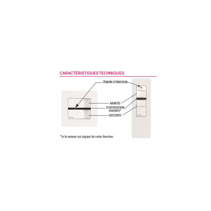 Telecommandes SIMU pour volets roulants : Pile CR 2430 pour