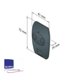 Télécommande Simu porte clé  remote control