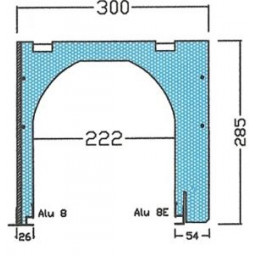 Volet traditionnel PVC à treuil coffre tunnel haute isolation