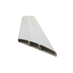 Echarpe monté PVC alvéolaire Blanche 80mm volet battant