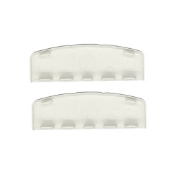 Paire d'Embouts de barre PVC blanc volet battant vue intérieur