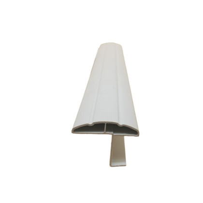 Profil battement PVC blanc 47mm