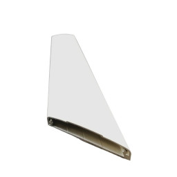 Echarpe Aluminium Blanche 80mm volet battant