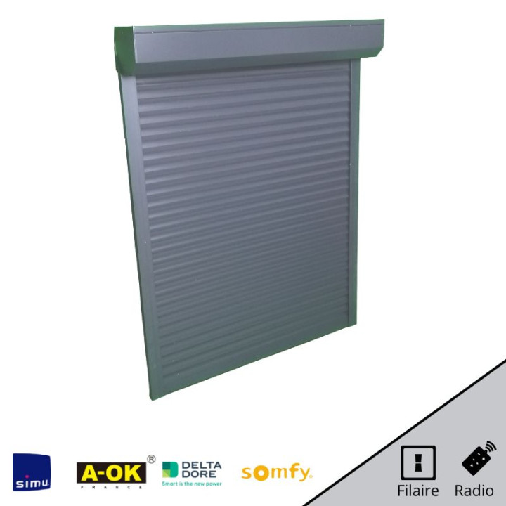 Volet roulant électrique sur mesure en aluminium