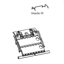 Verrou d'attache tablier clicksur 2 maillons avec attache tablier