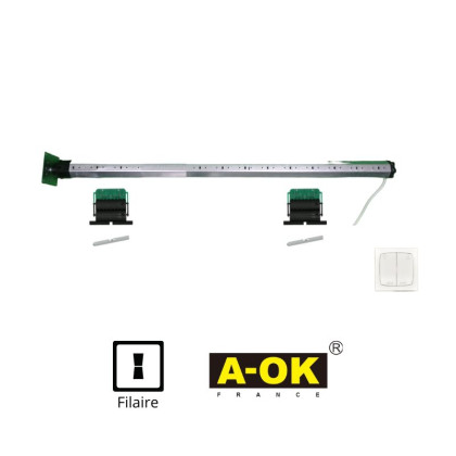 axe complet motorisé filaire pour volet rénovation électrique AOK