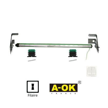 axe complet motorisé filaire pour volet traditionnel électrique AOK