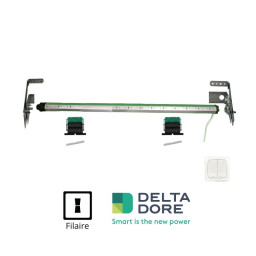 axe complet motorisé filaire pour volet traditionnel électrique Delta Dore