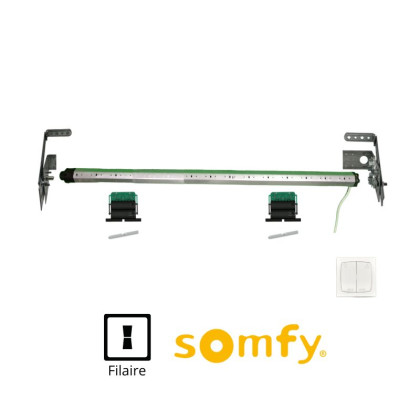 axe complet motorisé filaire pour volet traditionnel électrique SOMFY