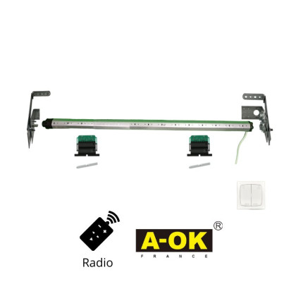 axe complet motorisé radio pour volet traditionnel électrique AOK