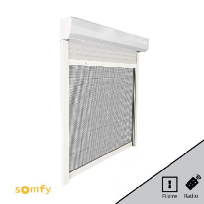 Volet roulant rénovation électrique somfy moustiquaire intégrée