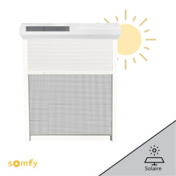 volet rénovation solaire somfy avec moustiquaire intégrée
