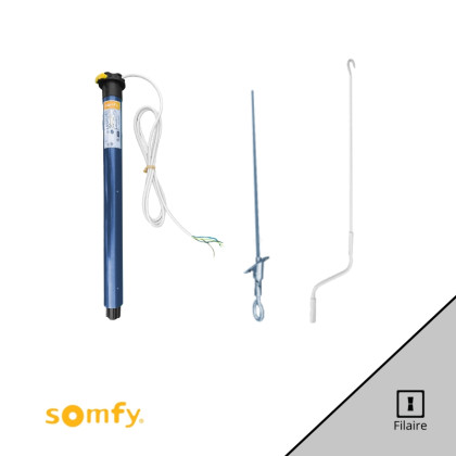 Kit moteur filaire Somfy manœuvre secours LT50 CSI 10/17 WT