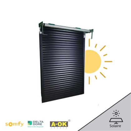 volet roulant traditionnel solaire sans coffre tunnel