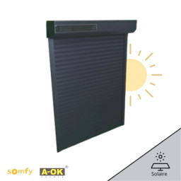 volet roulant solaire aluminium pour pose rénovation