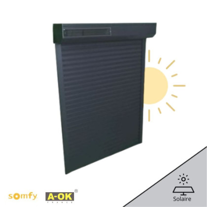 volet roulant solaire aluminium pour pose rénovation