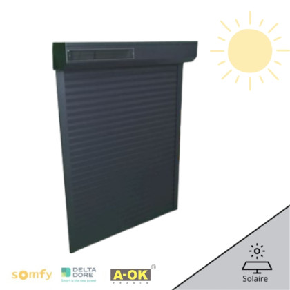 volet roulant solaire aluminium pour pose rénovation