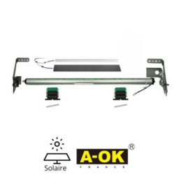 Axe de volet roulant Solaire type traditionnel motorisé AOK Axe de volet roulant Solaire type traditionnel motorisé AOK