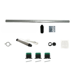 vue éclatée du pack de motorisation filaire rénovation Delta Dore