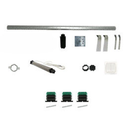 vue éclatée du pack de motorisation filaire traditionnel Delta Dore