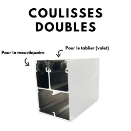 Volet roulant solaire avec moustiquaire intégrée