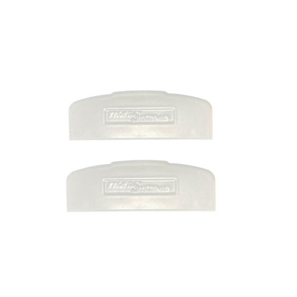 vue avant paire embouts pour barre aluminium volets battants