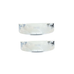 vue arrière paire embouts pour barre aluminium volets battants