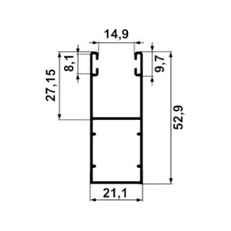 dimension coulisses 53x22x53 pour volet roulant rénovation