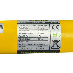 Informations détaillées moteur électrique radio A-OK AM45-30/17