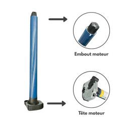 Zoom Kit moteur filaire Somfy manœuvre secours LT50 CSI 10/17 WT