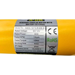 étiquette Pack moteur solaire A-OK AM35 10/13 R-ES-D