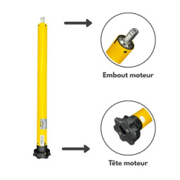 Embout et tête Pack moteur solaire A-OK AM35 10/13 R-ES-D