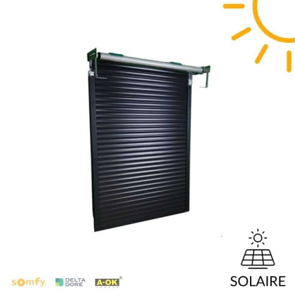 volet roulant traditionnel solaire sans coffre tunnel