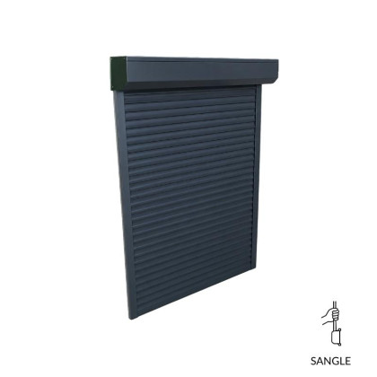 Volet roulant rénovation Aluminium manœuvre par Sangle