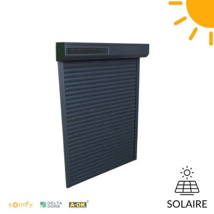volet roulant solaire aluminium pour pose rénovation
