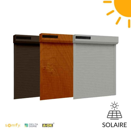 Volet roulant solaire couleur