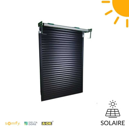 volet roulant traditionnel solaire sans coffre tunnel