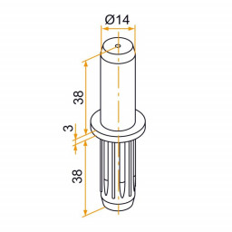 Axe composite diamètre 14 filigramme