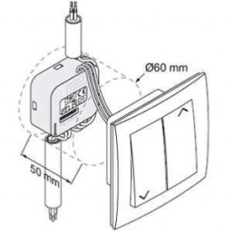 Micro-module récepteur SOMFY pour volet roulant électrique filaire