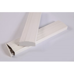 Barre PVC alvéolaire Blanc 80mm volet battant en kit