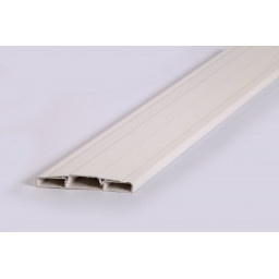 Echarpe PVC alvéolaire Blanche 80mm volet battant en kit