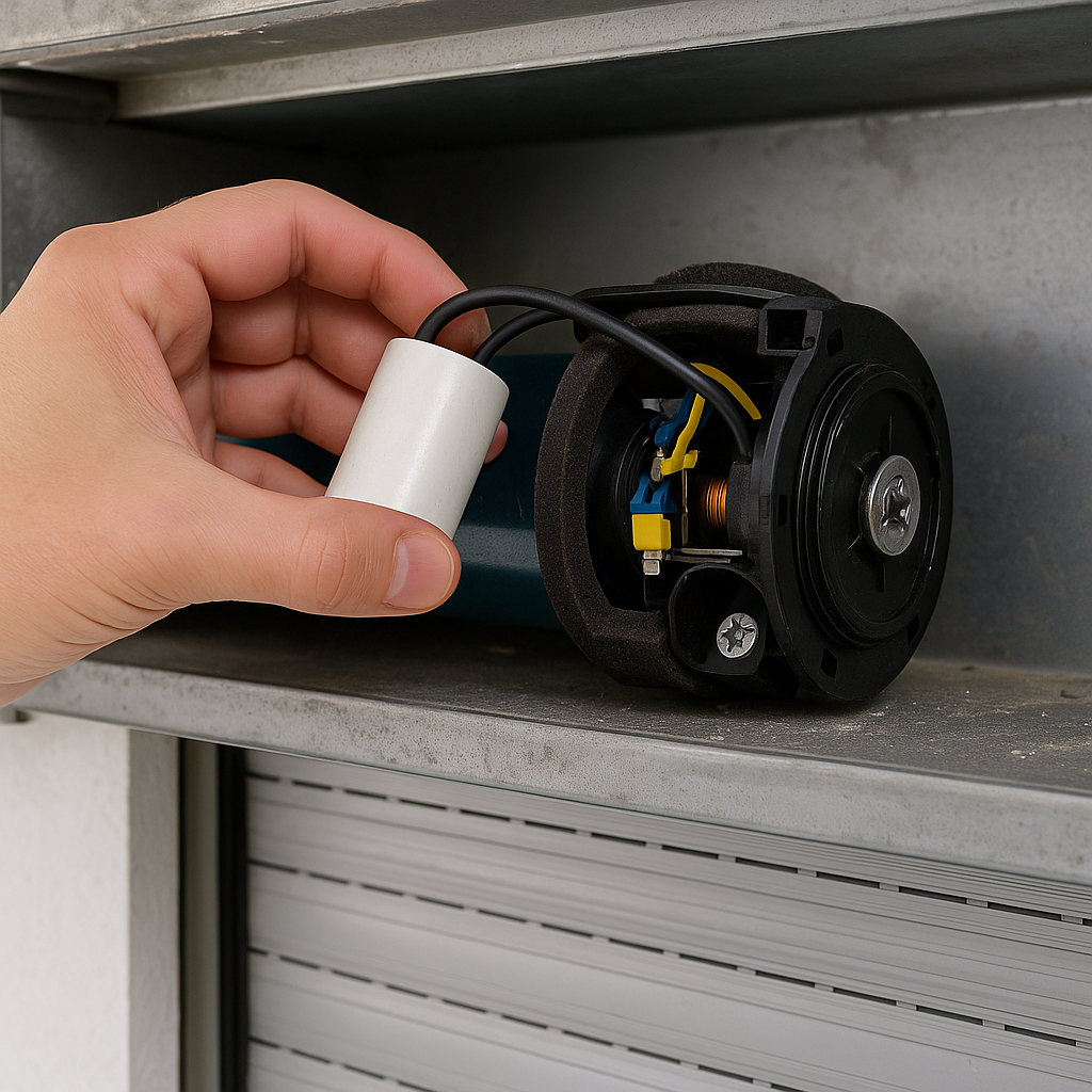 changement du condensateur d'un moteur volet roulant somfy
