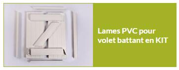 Lames PVC pour volet battant en kit