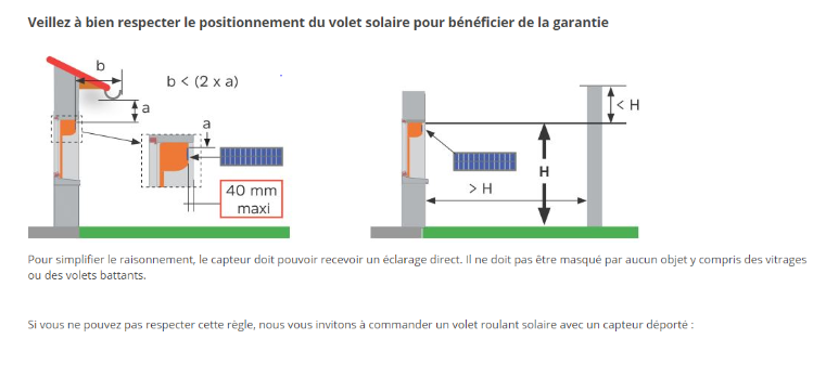 montage d'un volet roulant solaire