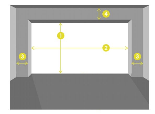 prise de cote porte de garage à enroulement